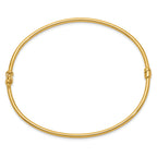 10k Hinged Bangle Bracelet
