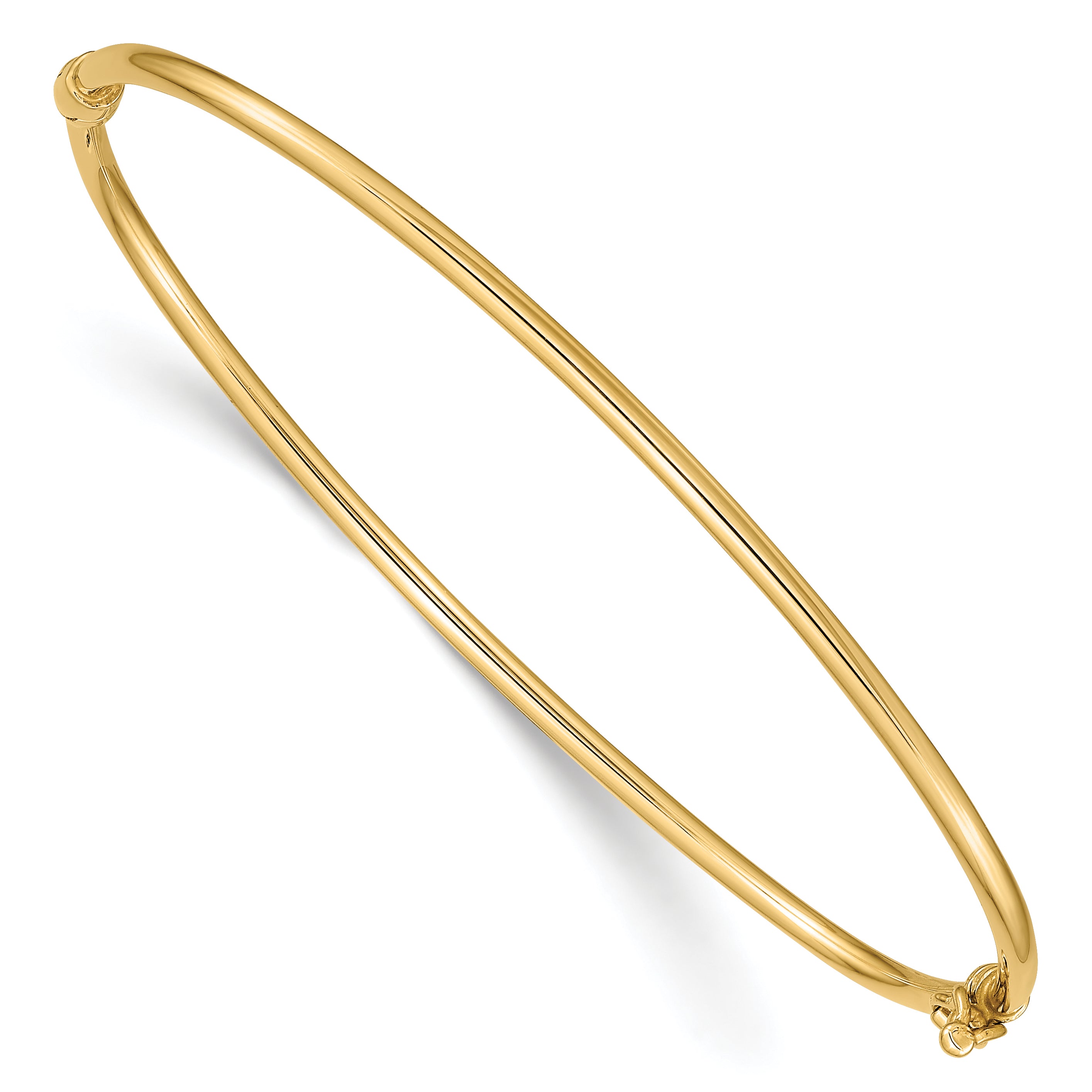 10k Hinged Bangle Bracelet Main image