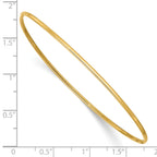 10k 1.5mm Polished Slip-on Bangle Bracelet