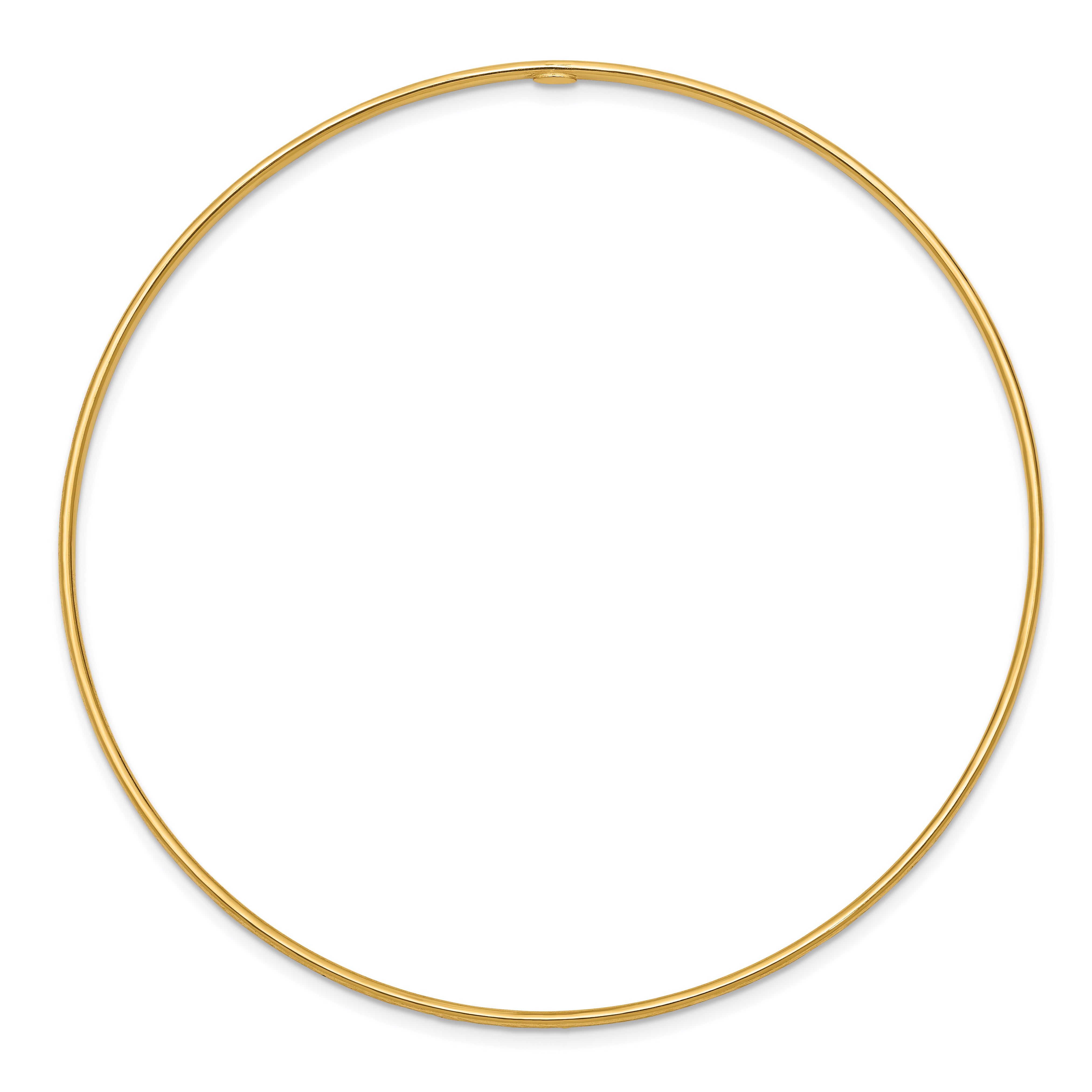 10k 1.5mm Diamond-Cut Slip-on Bangle Bracelet