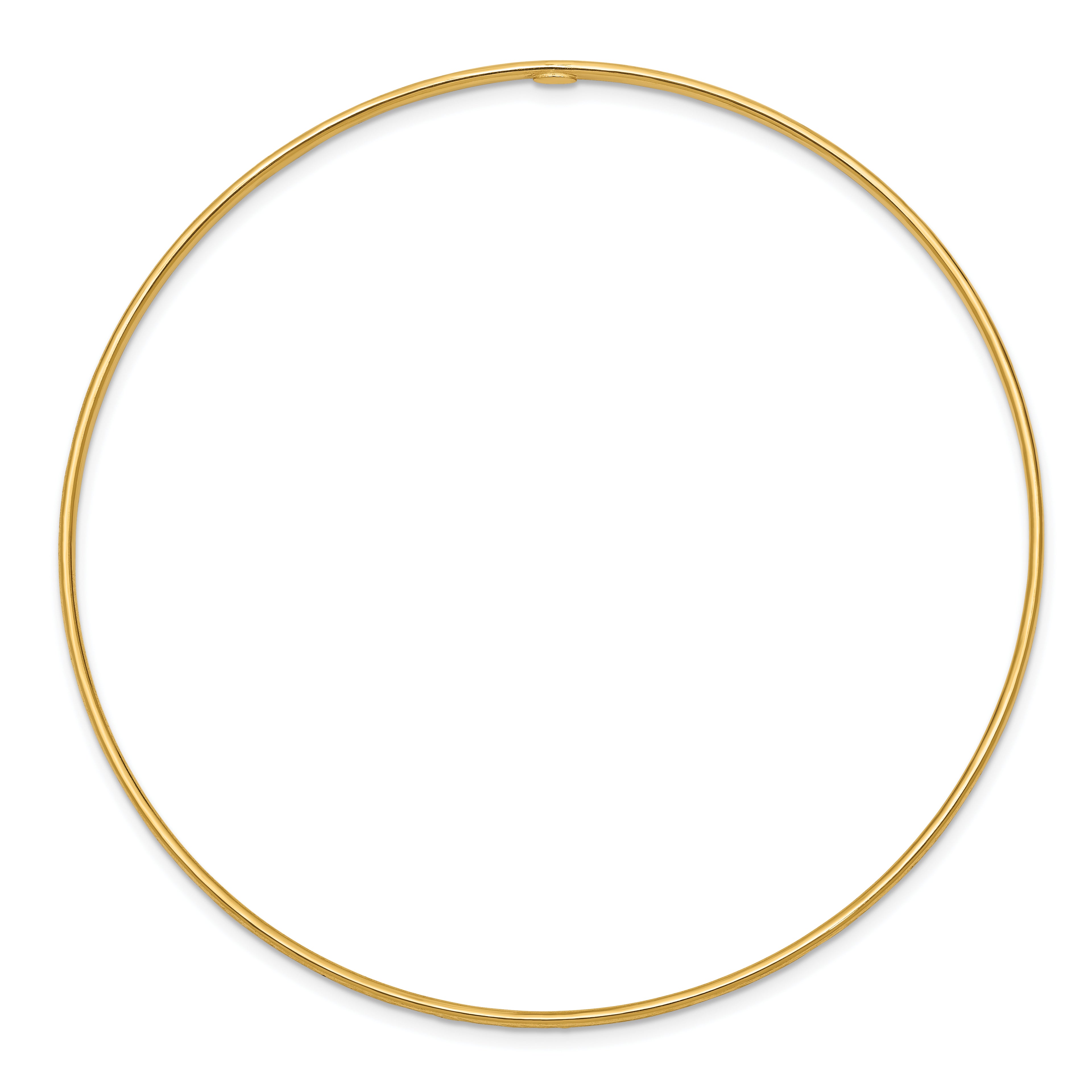 10k 1.5mm Diamond-Cut Slip-on Bangle Bracelet