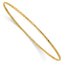 10k 1.5mm Diamond-Cut Slip-on Bangle Bracelet