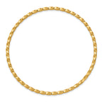 10k 2.50mm Twisted Slip-on Bangle