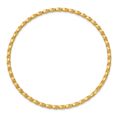 10k 2.50mm Twisted Slip-on Bangle