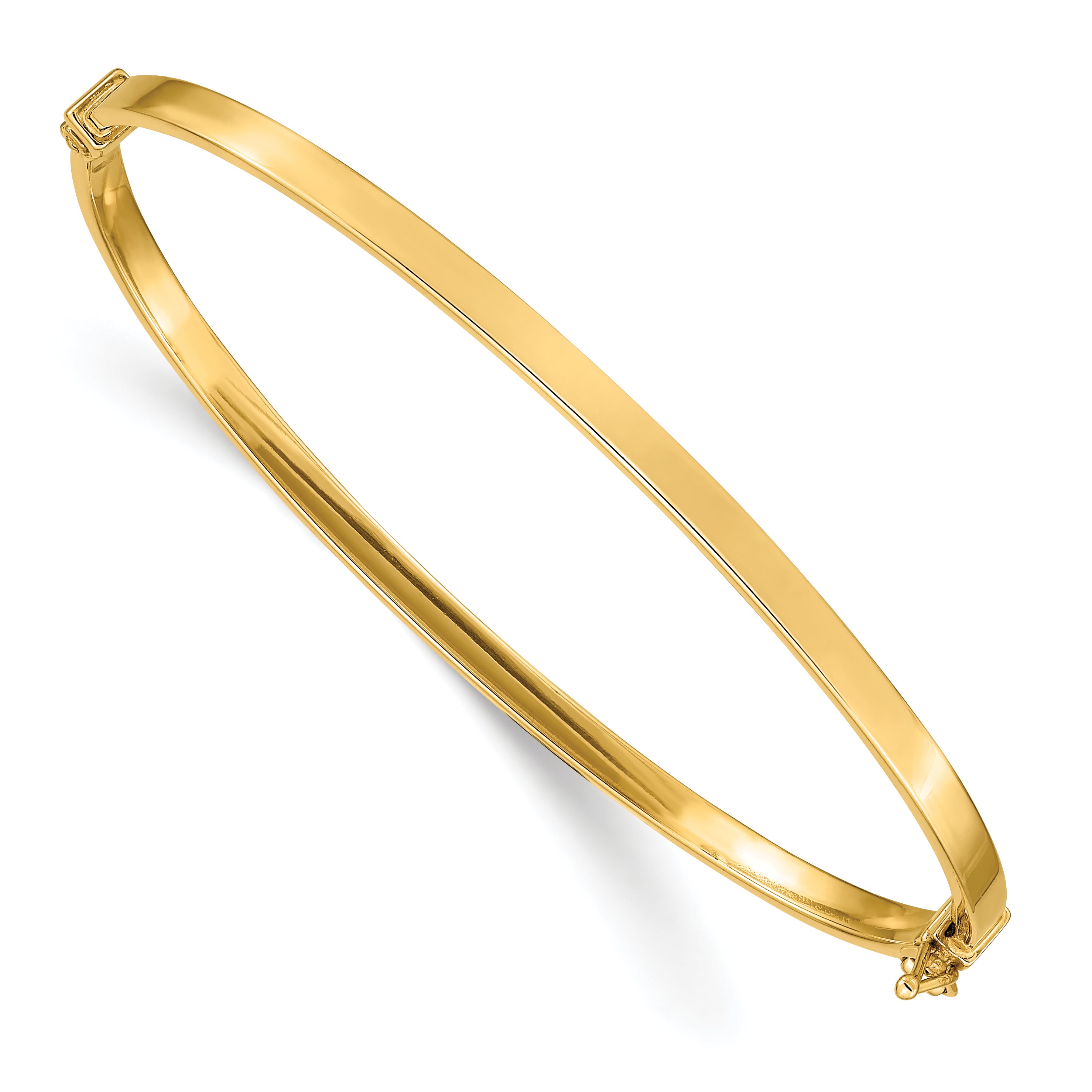 10k Polished Hinged Bangle Bracelet Main image