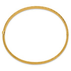 10k 3/16 Textured Hinged Bangle