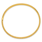 10k 3/16 Diamond-cut Fancy Hinged Bangle Bracelet