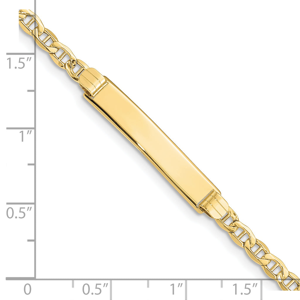 10K None 3.08mm Anchor Chain Bracelet - view 3