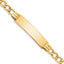 10k Semi-solid Curb Link ID Bracelet