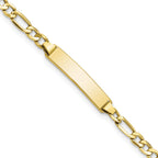 10K Yellow Gold Figaro Chain Necklace