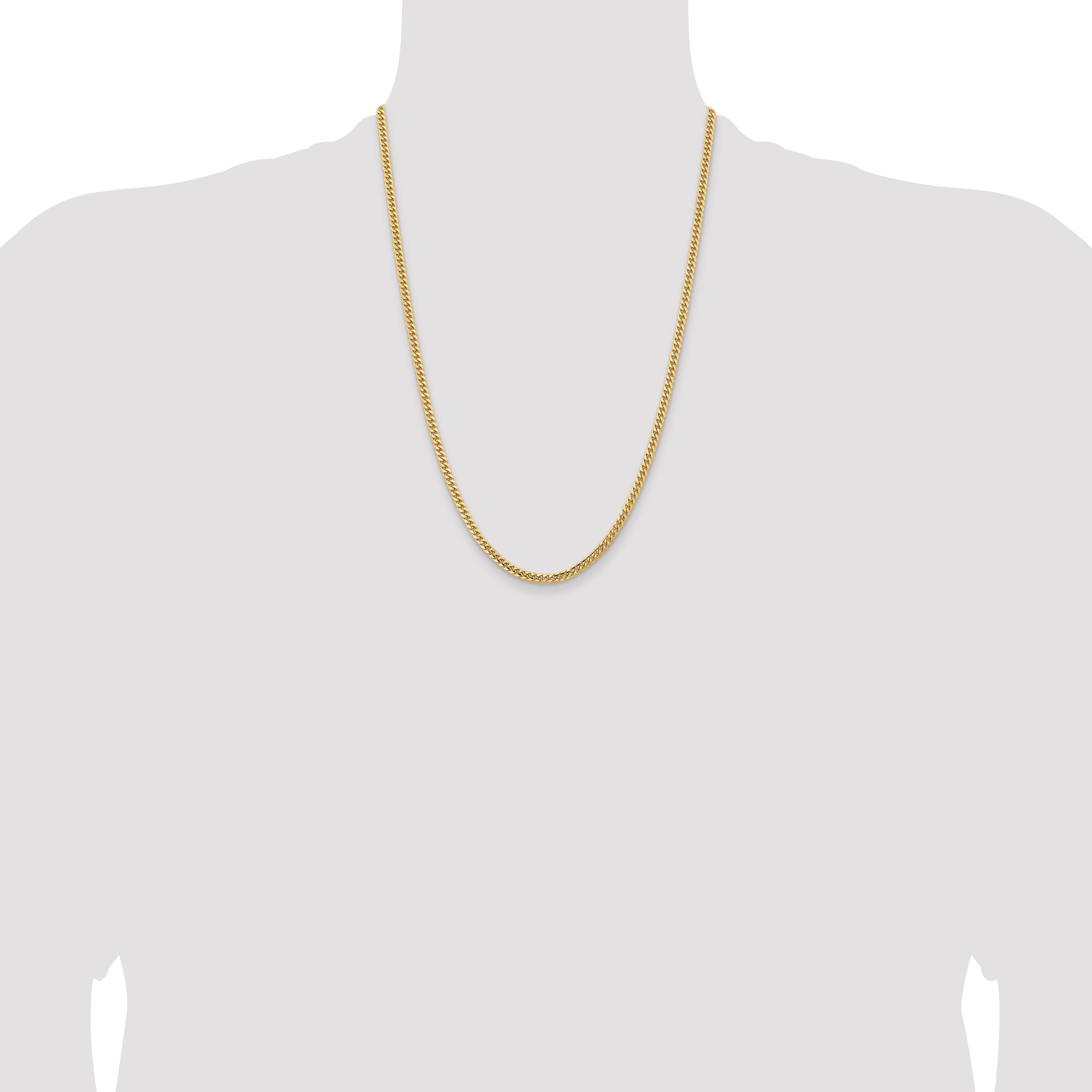 10K None 3.5mm Cuban Chain - view 4