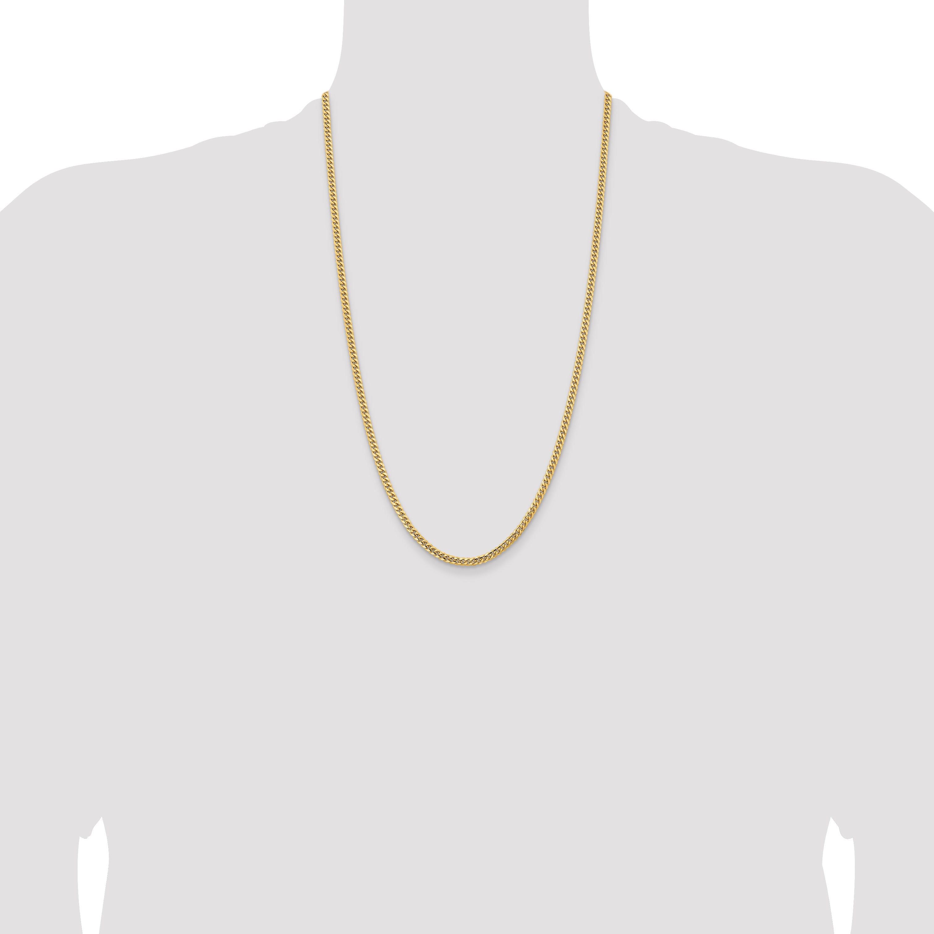 10K None 3.5mm Cuban Chain - view 4