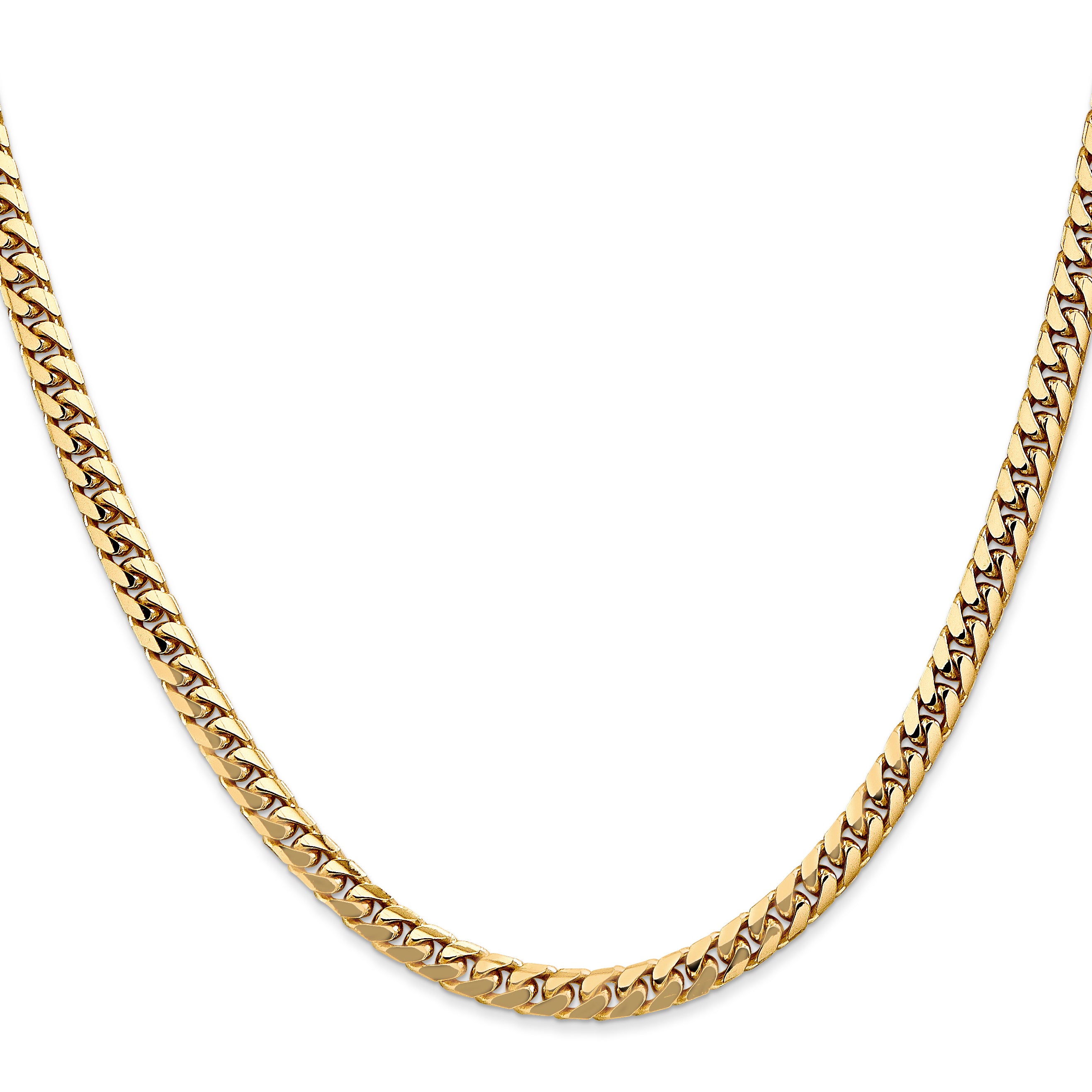 10K None 4.3mm Cuban Chain - view 2