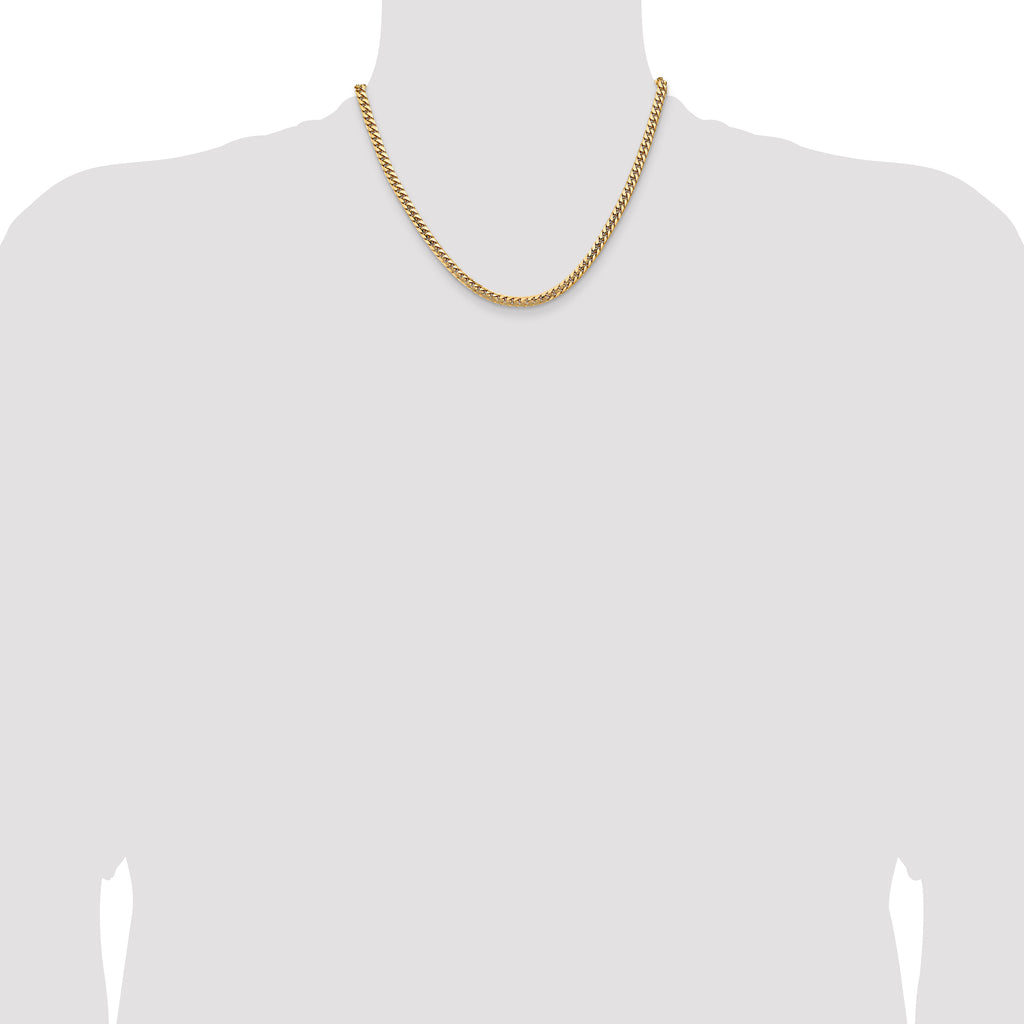 10K None 4.3mm Cuban Chain - view 4