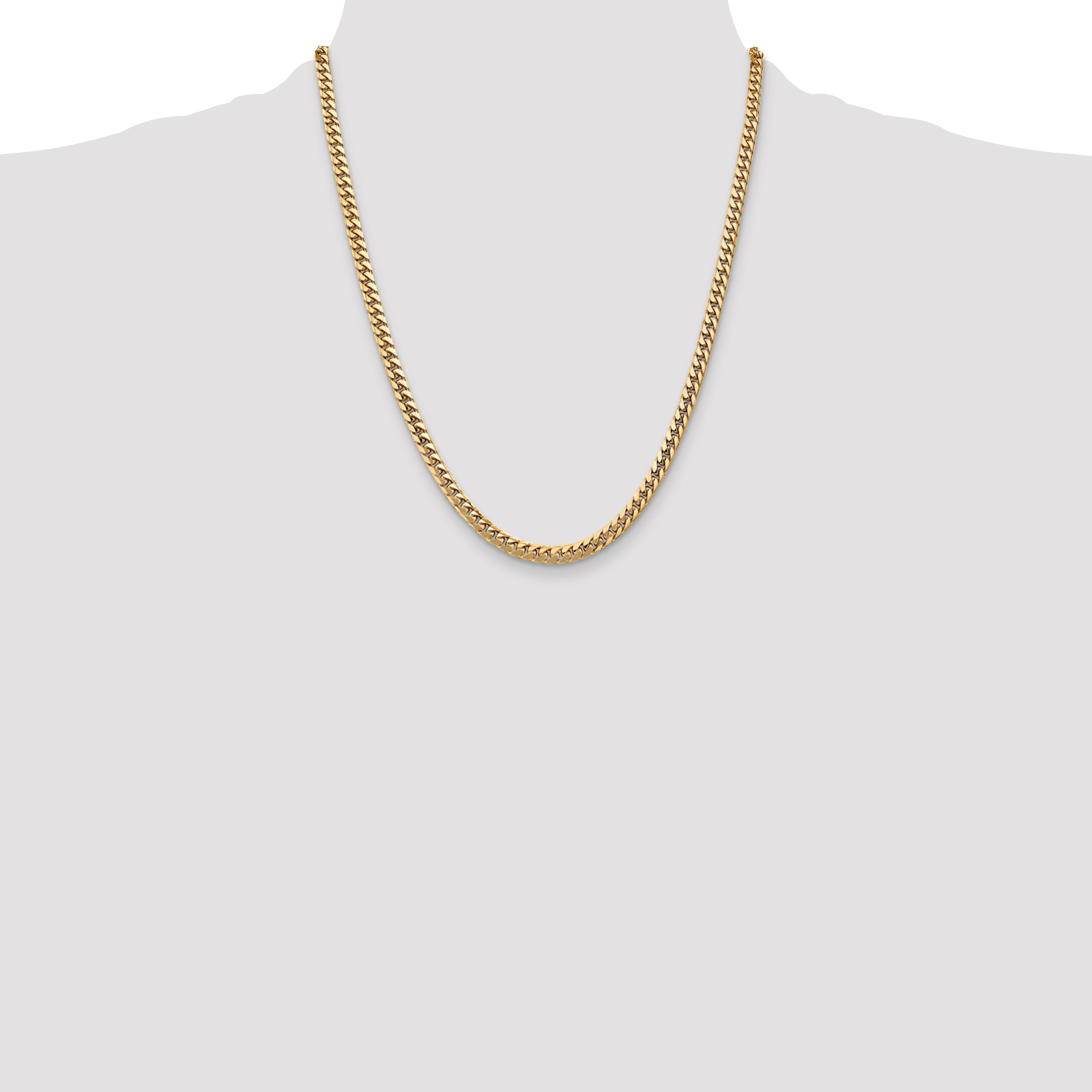 10K None 4.3mm Cuban Chain - view 4