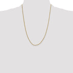 10K None 2.0mm Rope Chain Necklace - view 4
