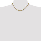 10k 2.25mm Semi-solid D/C Rope Chain