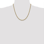 10k 2.25mm Semi-solid D/C Rope Chain