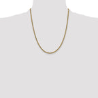 10k 2.25mm Semi-solid D/C Rope Chain