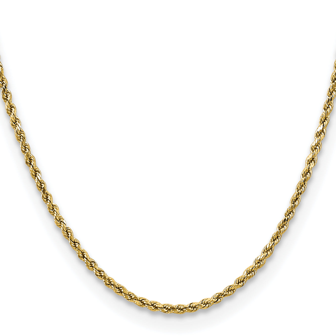 Diamond-Cut Rope Chain in 10K Yellow Gold, 2.5mm Secondary image