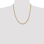 10K None 2.5mm Rope Chain Necklace - view 4