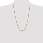 10K None 2.5mm Rope Chain Necklace - view 4