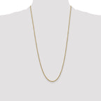 10K None 2.5mm Rope Chain Necklace - view 4