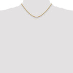 10K None 3.0mm Rope Chain Necklace - view 4