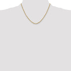 10K None 3.0mm Rope Chain Necklace - view 4