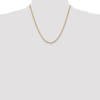 10K None 3.0mm Rope Chain Necklace - view 4