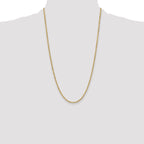 10K None 3.0mm Rope Chain Necklace - view 4