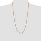 10K None 3.0mm Rope Chain Necklace - view 4