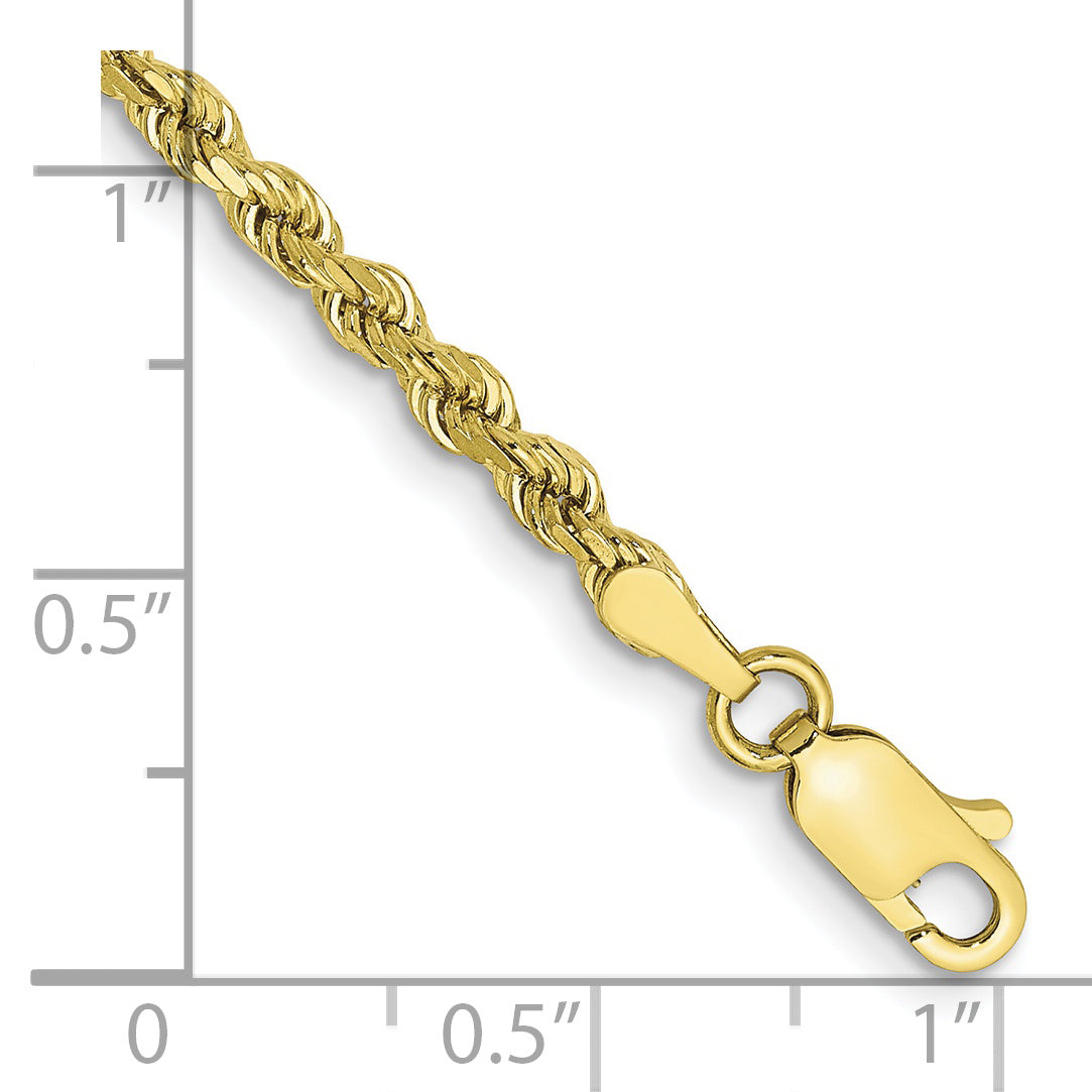 10k 3.0mm Semi-solid D/C Rope Chain