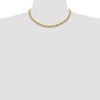 10K None 3.5mm Rope Chain Necklace - view 4