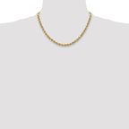 10K None 3.5mm Rope Chain Necklace - view 4