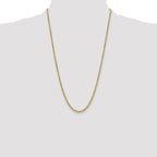 10K None 3.5mm Rope Chain Necklace - view 4
