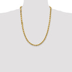 10k 4mm Semi-solid D/C Rope Chain
