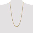 10k 4mm Semi-solid D/C Rope Chain