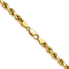 10k 4.9mm Semi-solid D/C Rope Chain
