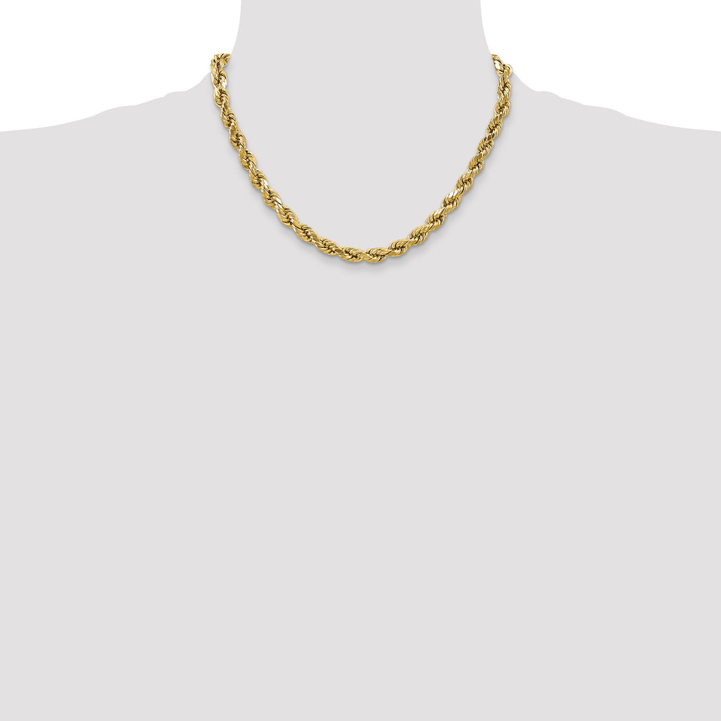 10k 4.9mm Semi-solid D/C Rope Chain
