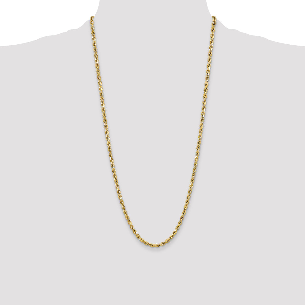10k 4.9mm Semi-solid D/C Rope Chain