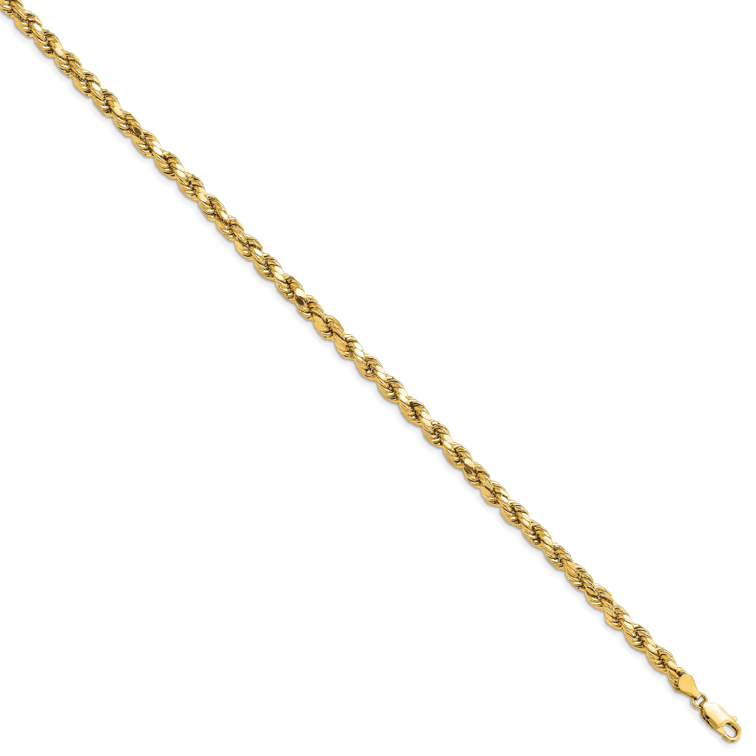 10k 4.9mm Semi-solid D/C Rope Chain