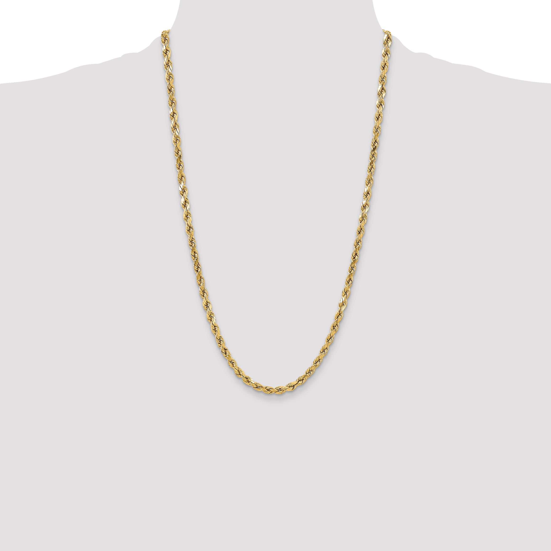 10k 5.5mm Semi-solid D/C Rope Chain