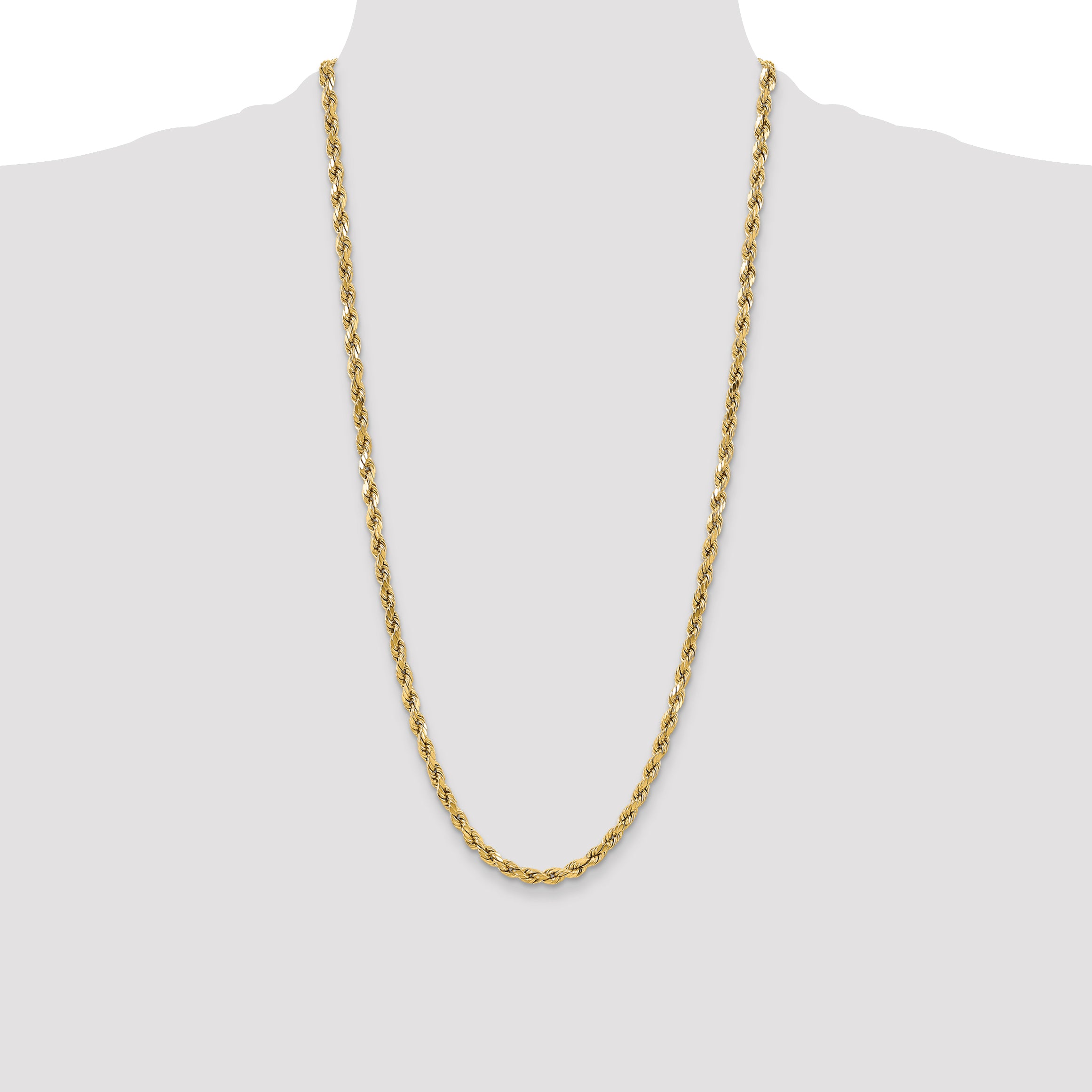 10k 5.5mm Semi-solid D/C Rope Chain