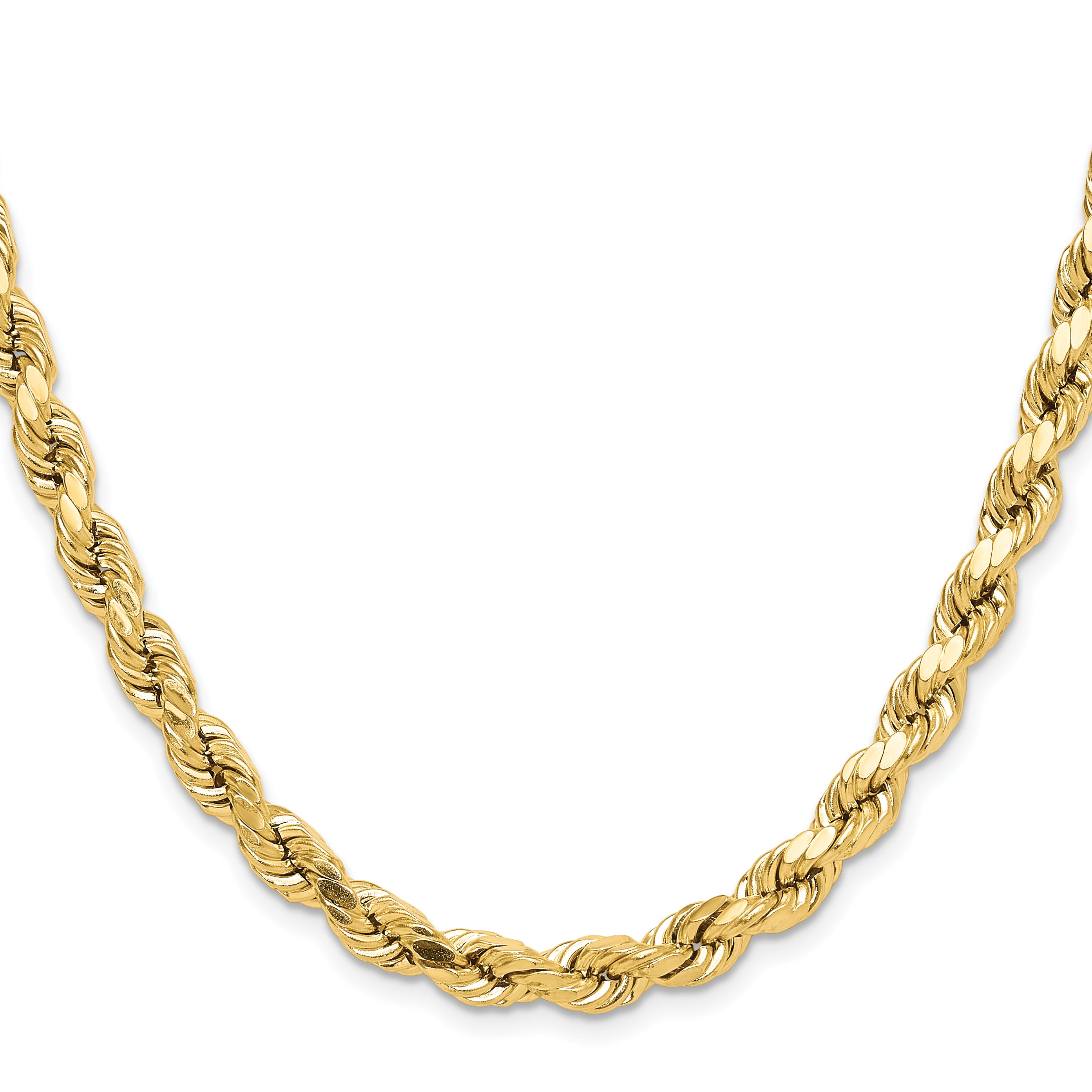 10k 6.5mm Semi-solid D/C Rope Chain Secondary image