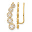 10K Polished CZ Ear Climbers