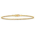 10k 1.5mm Extra-Light D/C Rope Chain Anklet