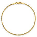 10k 1.5mm Extra-Light D/C Rope Chain Anklet