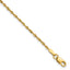 10k 1.5mm Extra-Light D/C Rope Chain Anklet
