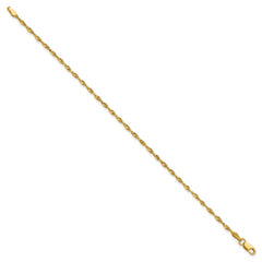 10k 2.0mm Extra-Light D/C Rope Chain Anklet